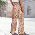 thumbnail image 4 of kaondbfi Dress Pants Women Petite High Waisted Wide Leg Summer Beach Vacation Women's Pants Casual Trousers, 4 of 8