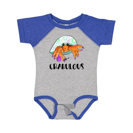 

Inktastic Crabulous Cute Hermit Crab with Purple Nail Polish Gift Baby Boy or Baby Girl Bodysuit