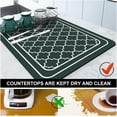 thumbnail image 4 of Dish Drying Mats,16" X24" Coffee Bar Mat Large Super Absorbent Kitchen Drying Mat Kitchen Counter Mat Dish Mat Drying Kitchen Mat Dish Drying Pad Coffee Mat Draining Mat for Kitchen Counter, 4 of 7