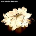 thumbnail image 2 of Gustave 30 LED Halloween String Lights Battery Operated Skull Lights 15Ft Holiday Fairy Light for Home Party Indoor Outdoor Decoration, 2 Modes, 2 of 11