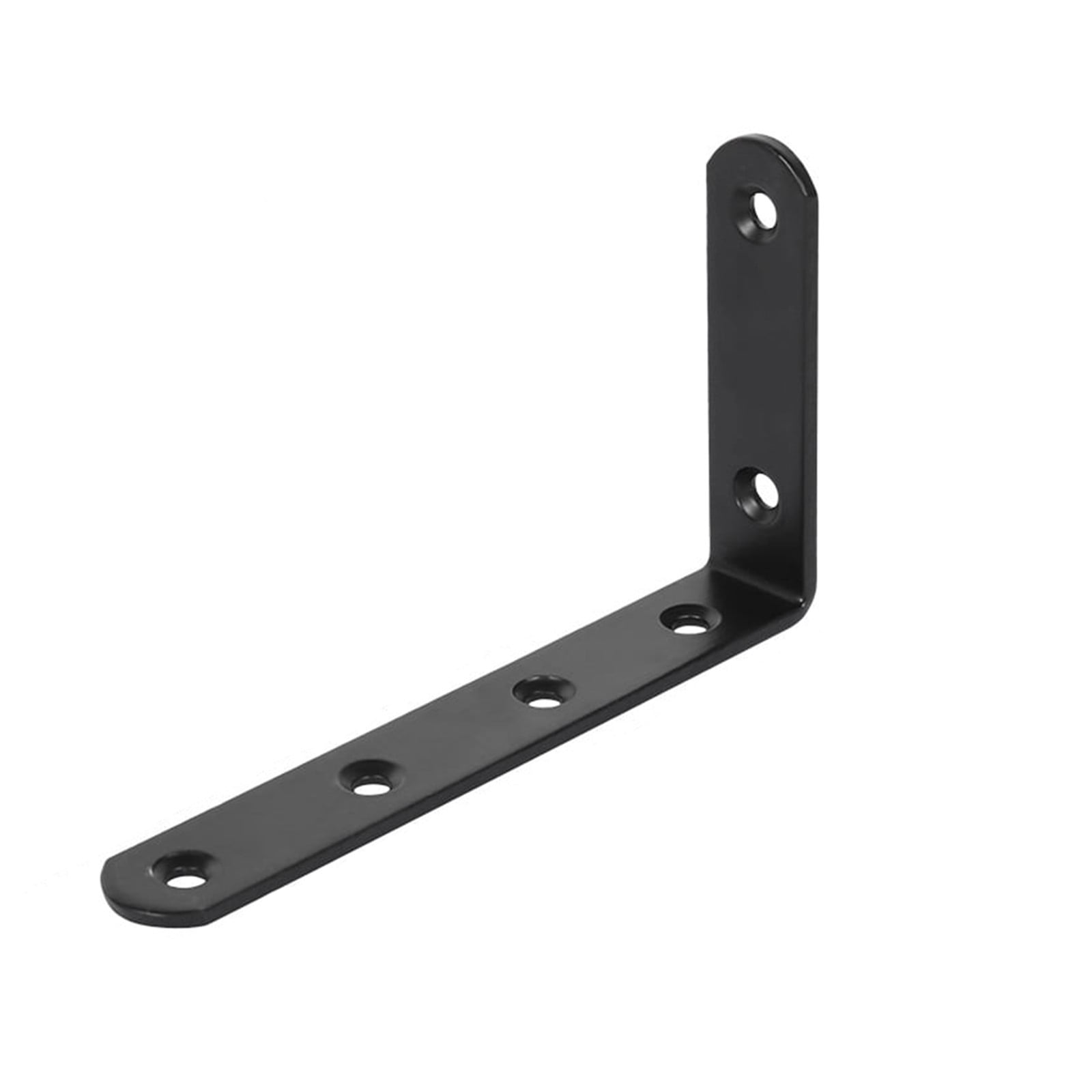 CSSJKYJ 6PCS Corner Brace Shelf Bracket Heavy Duty Black Steel L Corner Brace, Decorative Joint Angle Bracket for Shelf 5 InchX3 Inch Shelves Wall Hanging Bracket with Screws