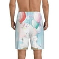 thumbnail image 4 of Lsque Cute Elephant Mens Sleep Pajama Shorts,Short Pajama Pants, Cotton Ultra-Soft Knit-Large, 4 of 9