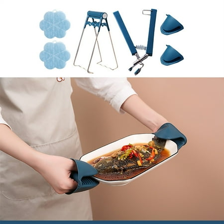 

6 Kitchen Ironing Sets Bowl Clips Gloves Cooking Clips And Ironing Pads Cooking Utensils Blibunala