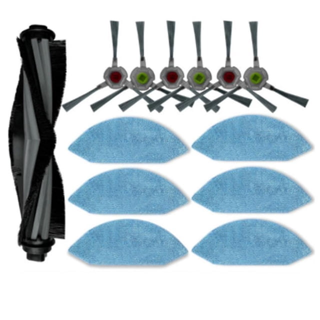 Main Side Brush Mop Cloths Rag Replacement For Deebot Ozmo U2 / U2 Pro Robot Vacuum Spare Parts