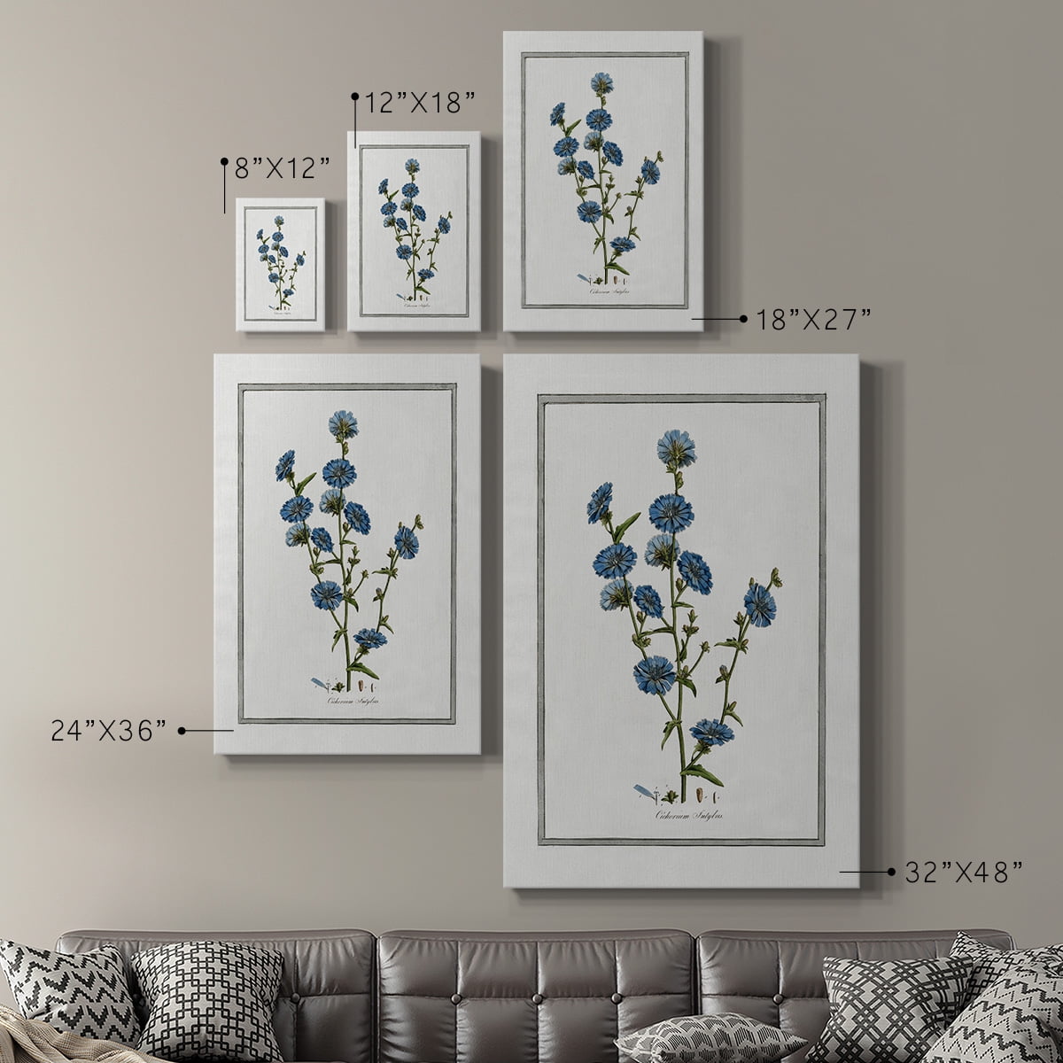 Soft Botanical I Premium Gallery Wrapped Canvas - Ready to Hang