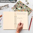 thumbnail image 4 of FORMRS 1-Subject Spiral Notebook 8" x 5" College Ruled 60 Refillable Sheet A5 Hard Cover, 2 Pack, Green Floral Cats Pattern, 4 of 7