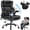 Black, variant on 600LBS Heavy Duty Office Chair, Big and Tall Office Chair, Executive Chair with Lumbar Support, Desk Chairs with Flip up Arm