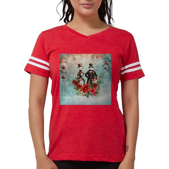 CafePress - A Steampunk Snowman T Shirt - Womens Football Shirt