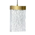 thumbnail image 5 of CWI Lighting Lava Integrated LED Brass Mini Pendant, 5 of 9