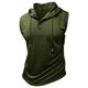 thumbnail image 4 of Ceisia Men's Loose Sleeveless Hooded Athletic Tank Top Breathable Quick Dry Workout Shirt Army Green XXL Gifts, 4 of 7