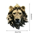 thumbnail image 2 of Resin Animal Wall Decor under $5! Yannianjz Resin Animal Head Wall Mount, Wolf Leopard Bear Bust Sculpture, Home Decor Wall Art for Living Room and Bar, 2 of 6