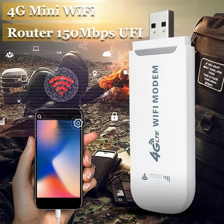 Portable Router 4G LTE WIFI Wireless Router USB Dongle Stick Mobile Broadband Hotspot SIM Card