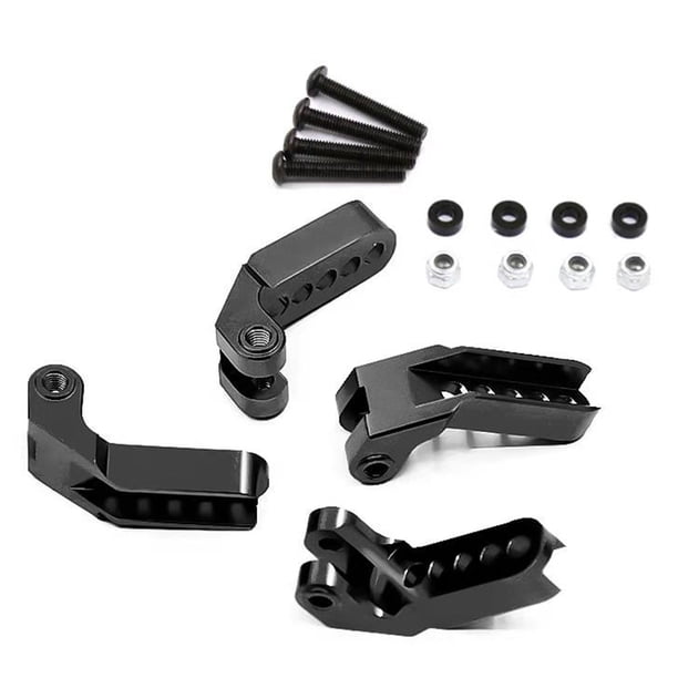 Bewildely 1 Juego de suspensión RC, componentes ajustables para vehículos, suministros para automóviles, amortiguadores profesionales, Kits de construcción modelo Negro