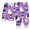 AB95 Purple, variant on Tisuna Kids Halloween Pajamas Set For Girls Comfort Fit Cartoon Print Long Sleeve Crewneck Tops And Pants Sleepwear Toddler And Children Everyday Sleep Wear Set Size 2-3 Years Blue