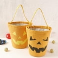 thumbnail image 6 of Clearance Food Storage under $5 Halloween Trick Or Bag Pumpkin Canvas Candy Tote Bucket Multipurpose Portable Reusable Bucket Best Halloween Party Gifts, 6 of 7