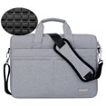 thumbnail image 1 of Laptop Bag Sleeve Case Shoulder HandBag Notebook Pouch Briefcases For 13.3 14 15.6 17.3 Inch Macbook Air Pro HP Huawei Asus Dell Model2-light grey 14 in, 1 of 6