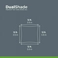 thumbnail image 7 of Coolaroo Outdoor DualShade Sun Sail and Hardware Kit, 95% UV Block Protection, 12' Square; Santorini, 7 of 7