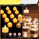 thumbnail image 4 of 24 PCS Velas LED sin Llama 100% Seguras, Velas Decorativas, Velas Electricas Impermeables Hasta 200 Horas Continuas, para Mesa, Boda, Halloween, Decoraciones Navideñas, Ecológicas (Amarillo), 4 of 4
