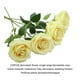 thumbnail image 2 of Matsuzay 10 piezas de flores de seda hermosas y duraderas de tela para ramos de novia - Día especial Aún más especial TAMAÑO LÍDER DE Flores artificiales champán color, 2 of 6