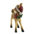 thumbnail image 3 of Transpac Deer W/Santa Hat - 1 Deer 7.5 Inch, Polyresin - Reindeer Christmas Y7680 Turned, 3 of 3