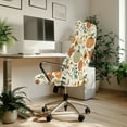 thumbnail image 3 of Renewold Pumpkin Flower Office Chair Cover Decorative Rotating Chair Slipcover Stretch Soft Chair Protector Cover for Desk Computer Chair for Autumn Fall Decor, S, 3 of 7
