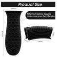 thumbnail image 2 of Kaireo Less than $5 Silicone Hot Grip Holder Cover Set Black,Silicone Hot Handle Holder Cover Set Assist Pan Handle Sleeve Pot Holders Iron Skillets Handles Grip Covers, 2 of 5