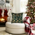 thumbnail image 5 of Boovnll Christmas Pillow Covers 18x18" Soft Faux Fur Xmas Tree Christmas Pillows Invisible Zipper Skin Friendly for Winter Holiday Bedroom Living Room Couch Sofa Xmas Decorations Gifts, Pillow Covers, 5 of 7
