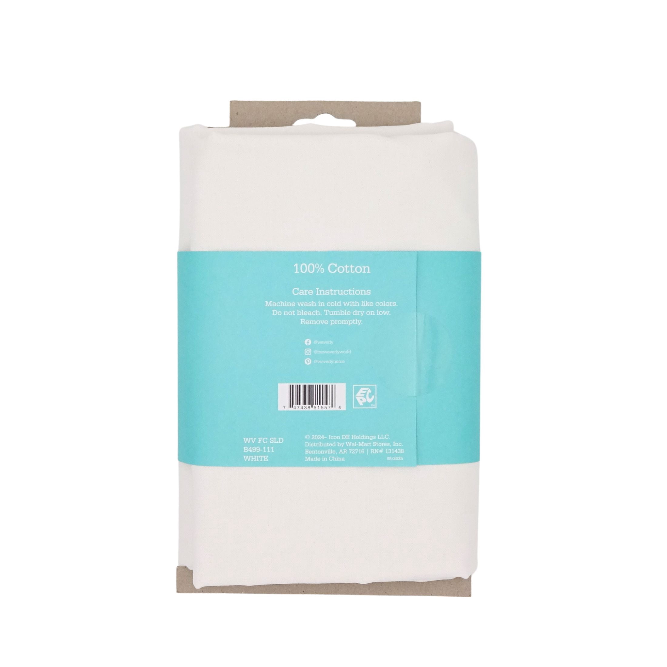 Waverly Inspirations 3 Yard Cut 100% Cotton Solid Fabric, White, 44" Wide for Quilting & Sewing