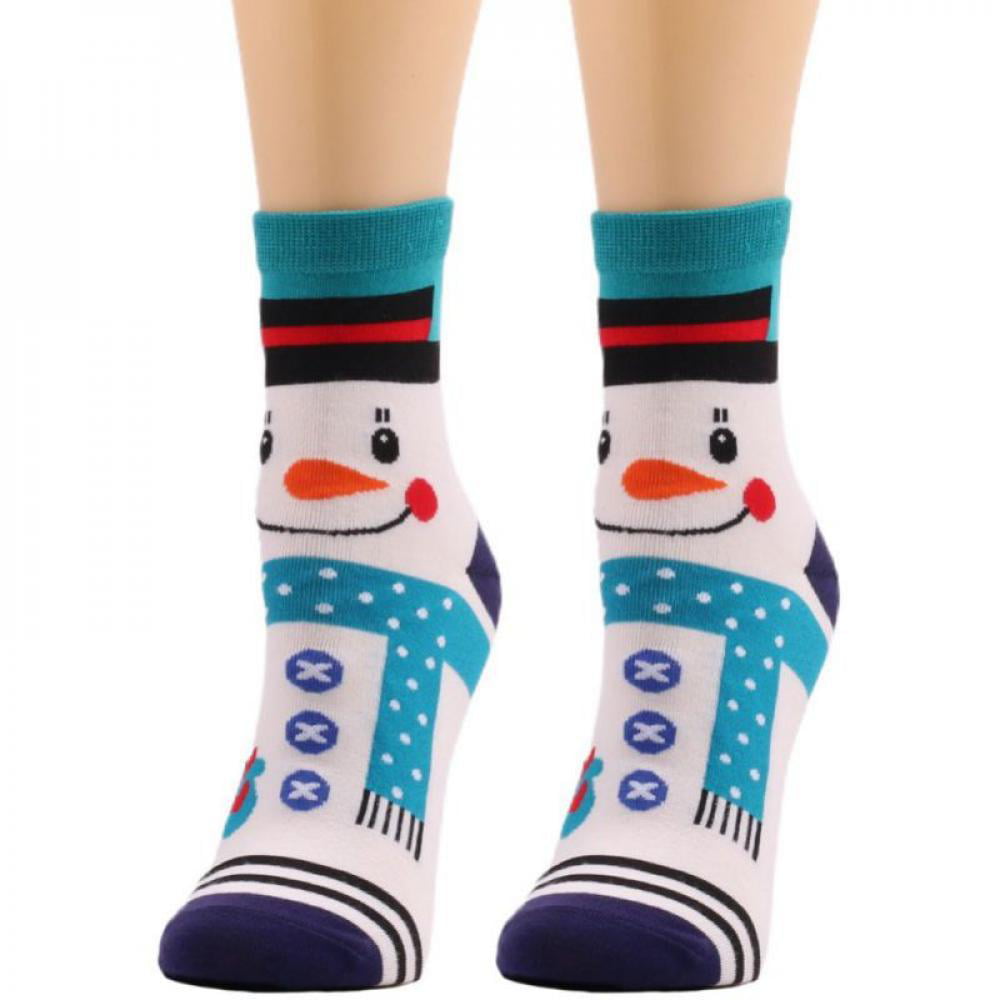 Kjaoi Girl Skirt Socks Uniform Christmas Santa Women Tube Socks Compression Socks 