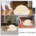thumbnail image 5 of 2 piezas de orinal de entrenamiento para conejos, jaula para conejos, inodoro para mascotas, jaula para hámster, caja de arena, 5 of 5