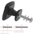 thumbnail image 3 of 4 Pcs Square Cabinet Handle Cupboard Knob Drawer Pulls Handle Geometric Stitching Drawer Knobs with Screws Furniture Decoration, 3 of 7
