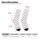 thumbnail image 2 of Balery Red Blue Polka Dots Calcetas Largas con Estampado para Hombre y Mujer – Suaves y Transpirables, Talla Única (US 5-11), 2 of 6