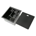 thumbnail image 5 of Stainless Steel Kitchen Sink Single Bowl Hidden Sink Undermount Sink Black, 5 of 8