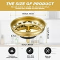 thumbnail image 2 of Lsupdaol 2 Pcs Kitchen Sink Stopper Strainer Stainless Steel Drain Strainers for Universal 3-1/2 Inch Kitchen Sink Drain Replacement(Gold), 2 of 13