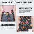 thumbnail image 6 of Pioneer Flower Floral Print Pattern Apron for Women and Men, Cotton Linen Waterproof with Pockets, Adjustable, 33x27 Inch for Kitchen, Gardening, BBQ, Salon, 6 of 6