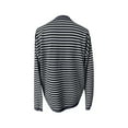 thumbnail image 3 of Womens Striped Soft Pullover Sweatshirts Crewneck Long Sleeve Loose Fit Shirts with Chest Pocket 2025 Fall Clothing, 3 of 5