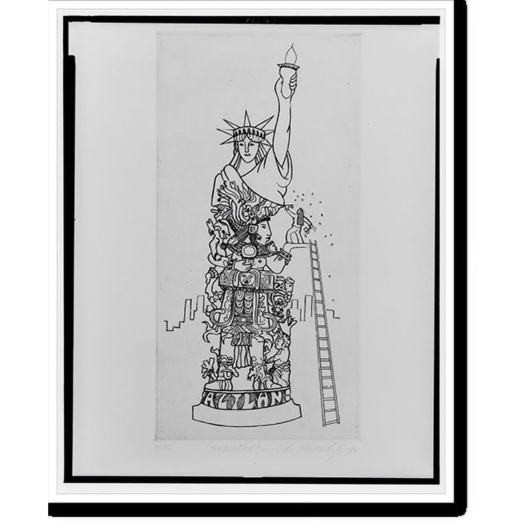 Historic Framed Print, Libertad.Ester Hernandez., 17-7/8