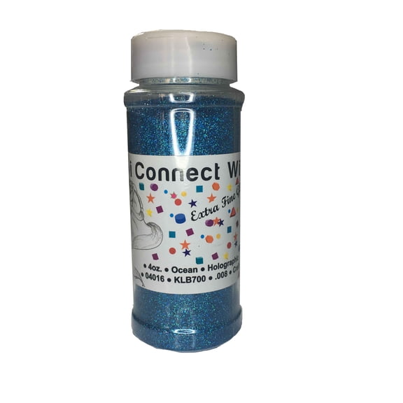 iConnectWith Glitter - Ocean Extra Fine Glitter, Turquoise Blue Glitter