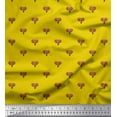 thumbnail image 1 of Soimoi Cotton Jersey Fabric Elephant Face Animal Printed Fabric 1 Yard 58 Inch Wide, 1 of 1