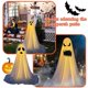 thumbnail image 5 of Festival Lighted Ghost Sculpture Light Up Ghost Decor Garden Patio Yard Decor, 5 of 5