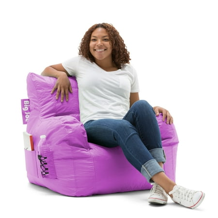 Big Joe Bean Bag Chair, Radiant Orchid Color - 33" X 32" X 25"