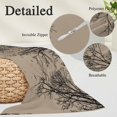 thumbnail image 3 of Brown Black Branches Throw Pillow Covers, Botanical Dead Tree Birds Soft Breathable Pillow Cases with Invisible Zipper for Sleeping, Queen Size Pillowcases for Couch Bed Sofa Chair 20x30 Inches, 3 of 9