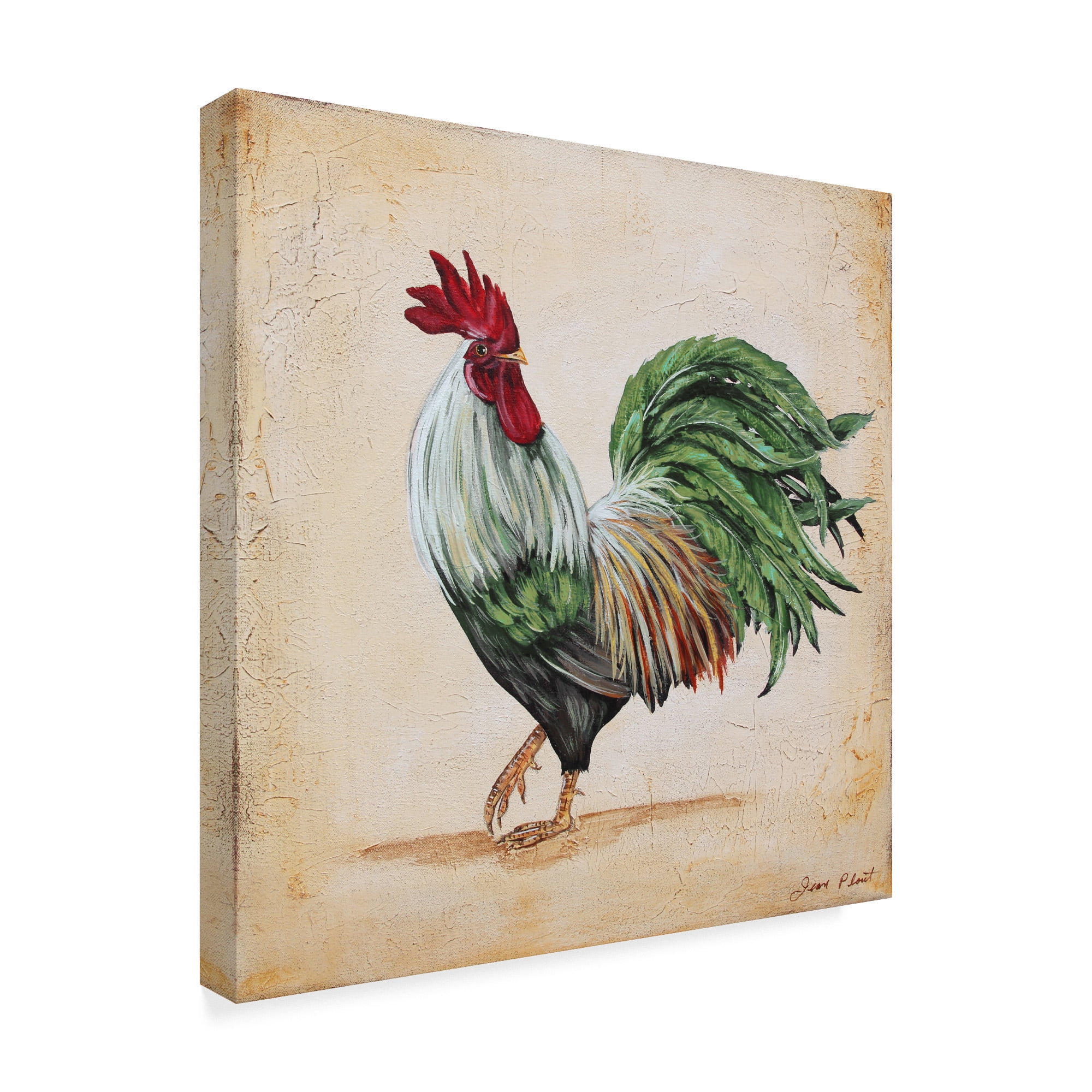 Trademark Fine Art 'Rooster 5' Canvas Art by Jean Plout