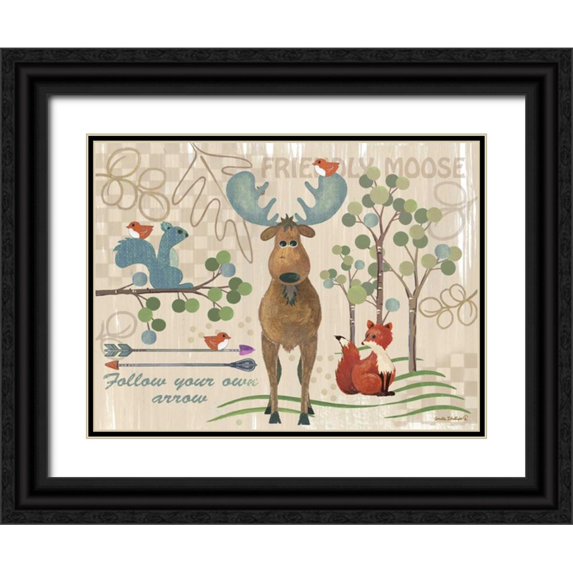 Phillips, Anita 18x15 Black Ornate Wood Framed with Double Matting Museum Art Print Titled - Lil Boy Lodge II