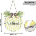thumbnail image 3 of Pineapple Welcome Sign Farmhouse Front Porch Door Hanging Welcome Wreath for Holiday Wall Home 12 X 12 in Home Decor, 3 of 7