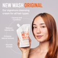 thumbnail image 2 of Hairstory New Wash Original, Cleansing Cream For All Hair Types, Shampoo & Conditioner Alternative, Promotes Scalp Health, Nourishes & Protects, 8Oz, 2 of 5