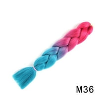 SUMDUINO 24 Inch Braiding Hair Extensions High Temperature Synthetic Fibre, Pre Stretched Braiding Hair For Women,Wigs Natural