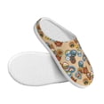 thumbnail image 3 of Wukai Camp Badge Print Women's Indoor Bedroom Slipper Slip On Shoes, Unisex House Shoes with Anti-Skid Sole for Men, Gift for Women Men-8, 3 of 7