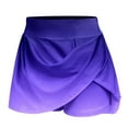 thumbnail image 2 of Vedolay Maxi Skirt for Women Basic Elastic Waist A-line Solid Flared Midi Skirt,Purple M, 2 of 5
