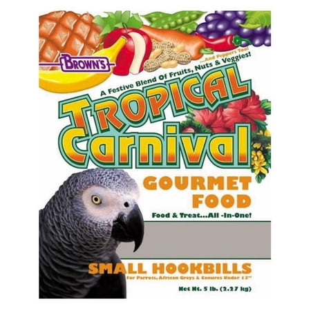 Brown's Tropical Carnival with ZOO-Vital Biscuits small Hookbill Bird Food 5lb